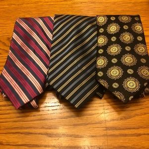 3 tie bundle. All 100% silk